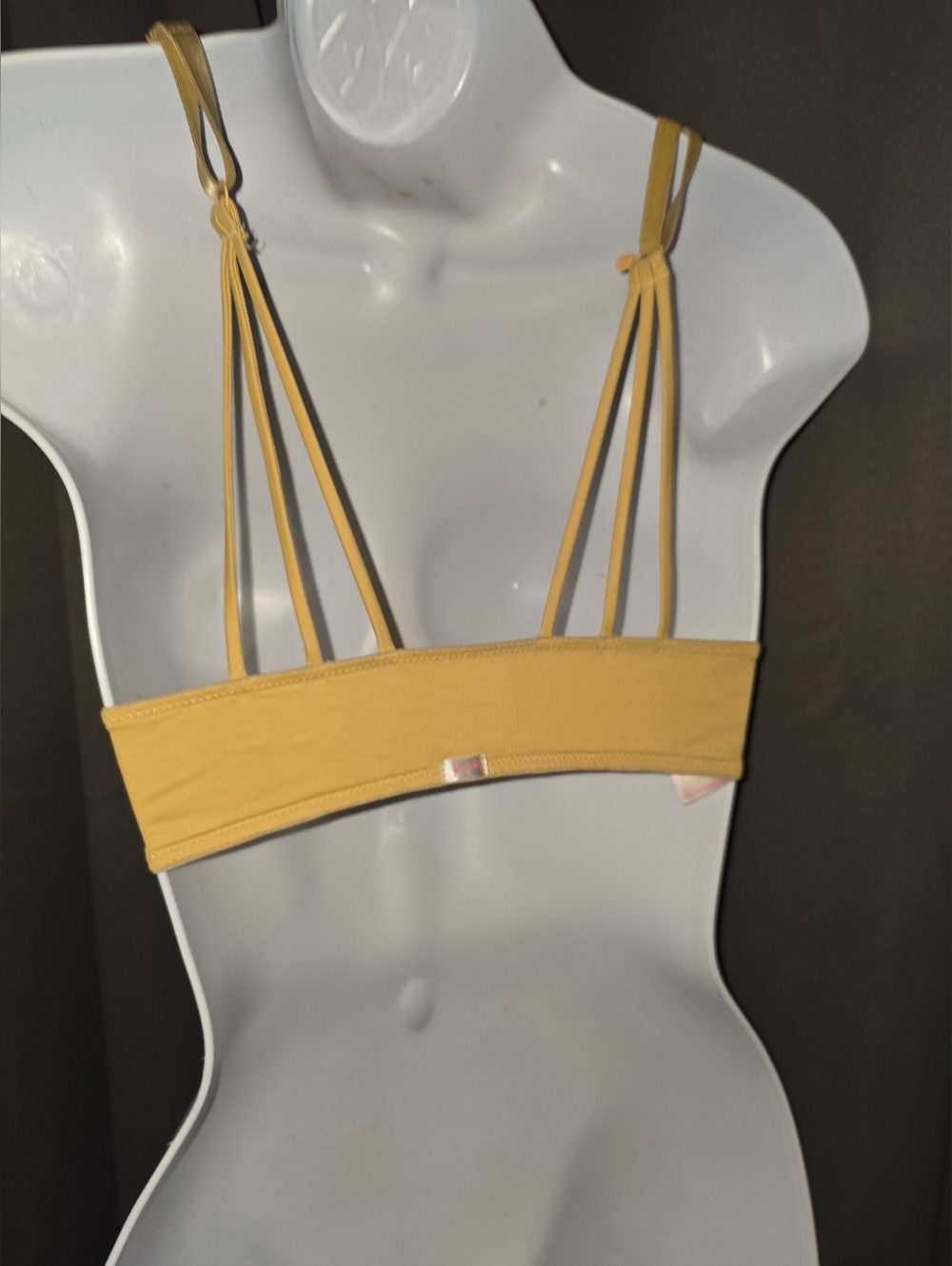 Pink Victoria's Secret 34A Front Close Yellow